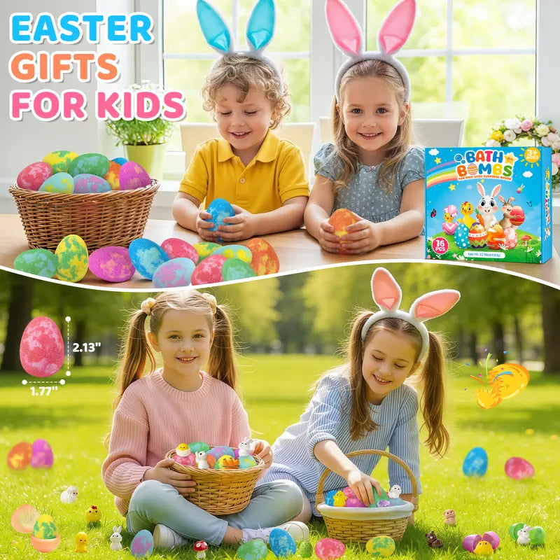 Easter Surprise Bath Bomb Set For Kids — 16 Pack