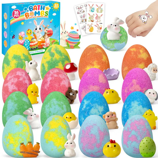Easter Surprise Bath Bomb Set For Kids — 16 Pack