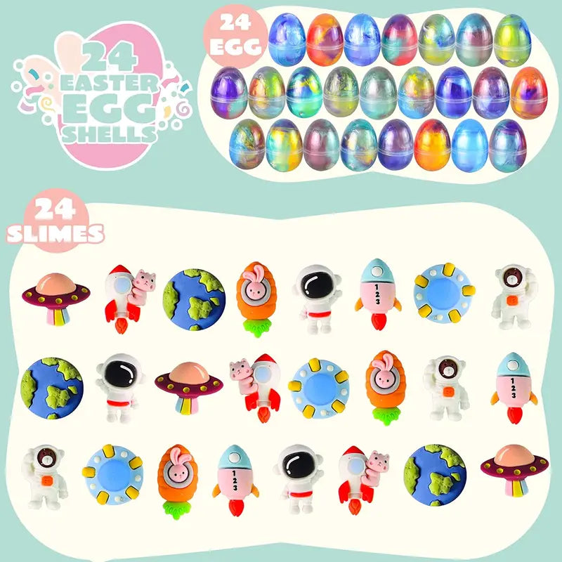 Huevos de Pascua de slime Galaxy Slime Pop™ precargados (paquete de 12)