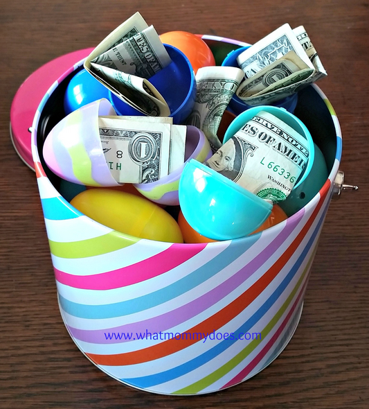 Set de huevos de Pascua llenos de efectivo por $100